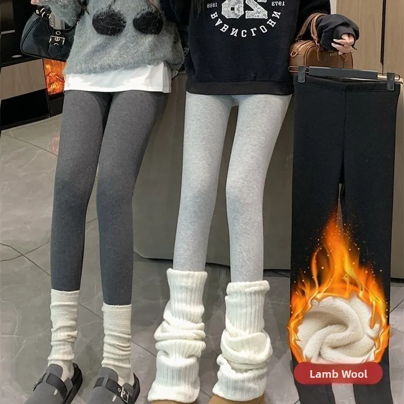 

Женские леггинсы с высокой талией, утепленные, на подкладке, для осени и зимы, теплые, удобные, длинные брюки, модные базовые штаны