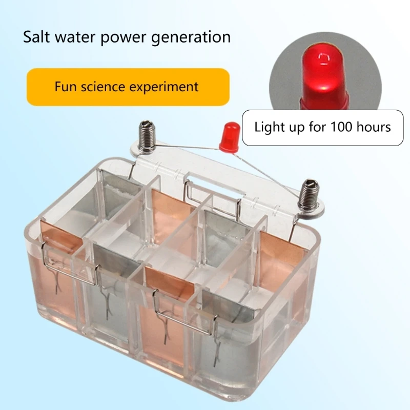 Interactive Saltwater Battery Experiment Box for Teaching Physics and Energy Conversion Student Hands On Learning Toy