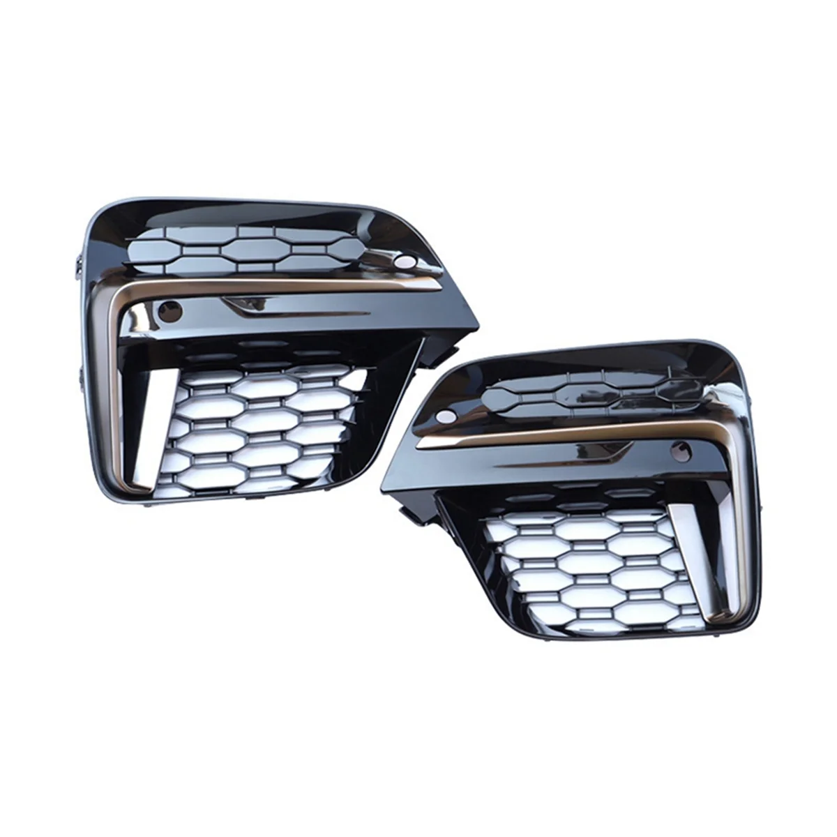 For BMW X3 G01 / X4 G02 2018-2020 Fog Light Grills Honeycomb Mesh Fog Car Front Bumper Light Grills in Racing Grills