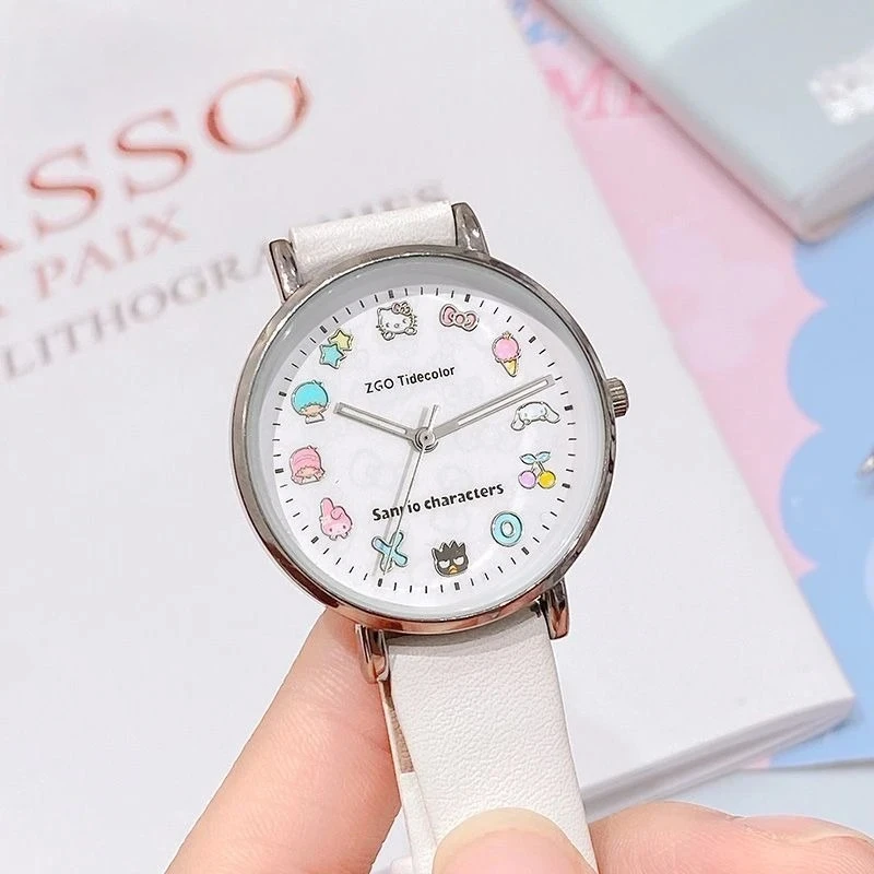 

Sanrio Hello Kitty Girls Watch Silent Waterproof Fashion Wristwatch for Cute girl Take you on a joyful journey of time