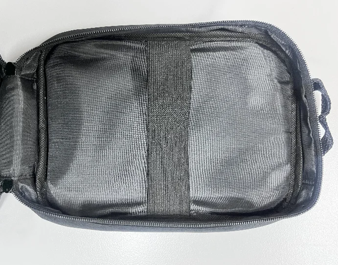 Car Storage Container 24.5x8x6cm Lightweight Foldable Polyester Box with Lid and Compartments for Organizing Everyday Essentials