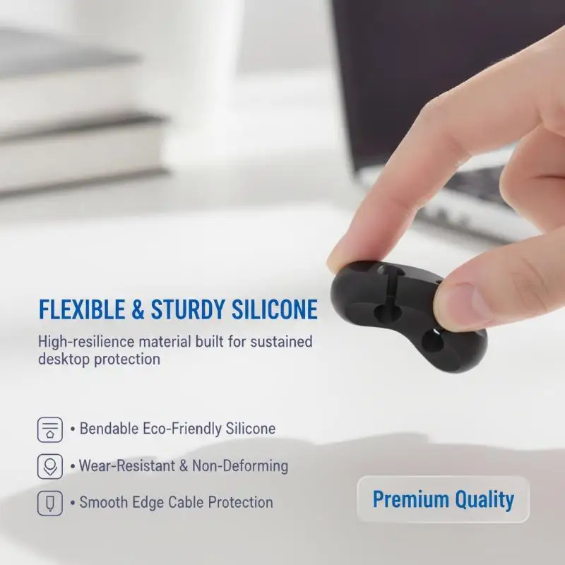 Cable Organizer Snap Clips 1/5Pcs Self Adhesive Cord Keeper for Phone Charging Data Wire Desktop Car Office Storage