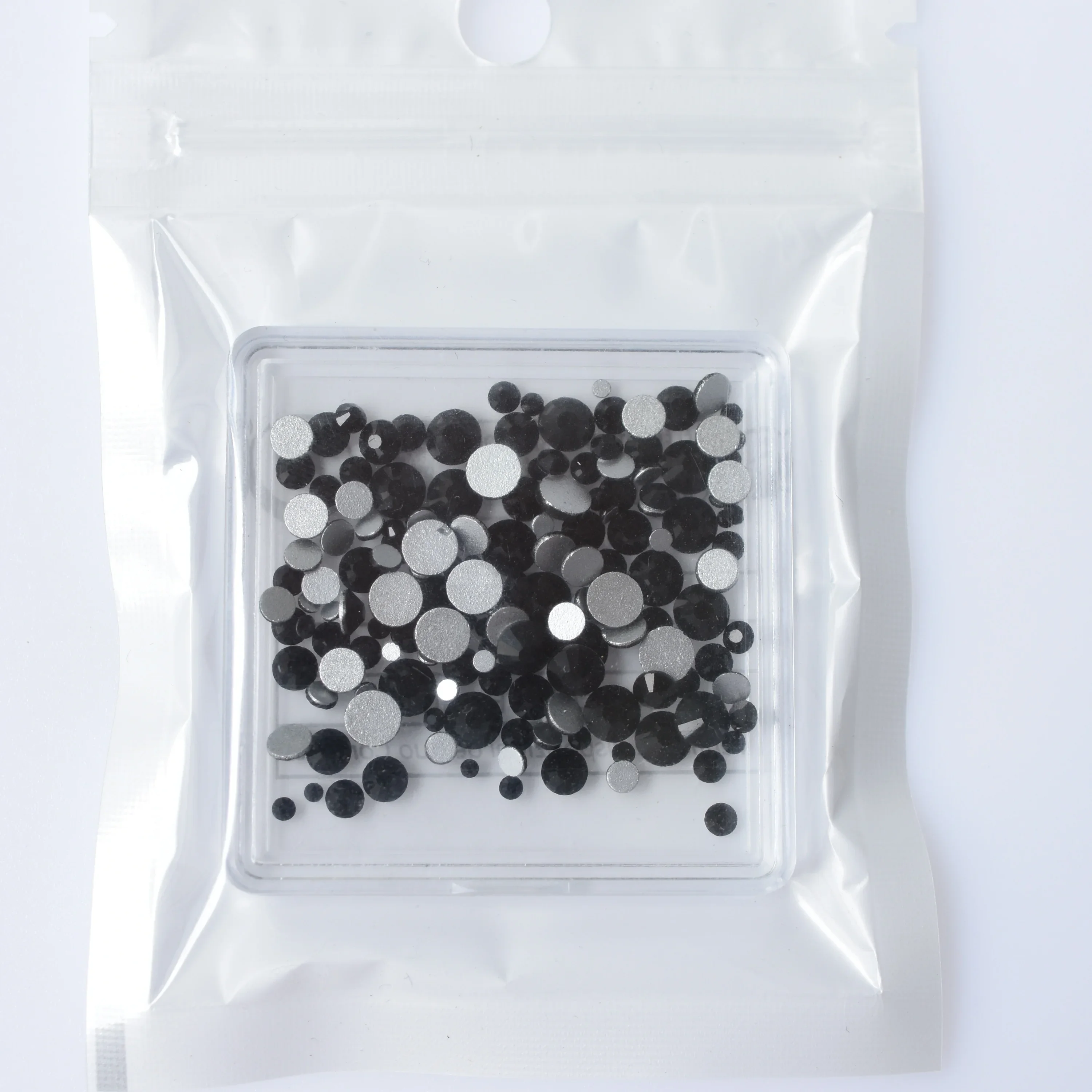 1Box Mixed Size SS4-20 Nail Art Decorations Glass AB Crystal Rhinestones FlatBack Diamond Gems 3D DIY Glitter Red Green Black