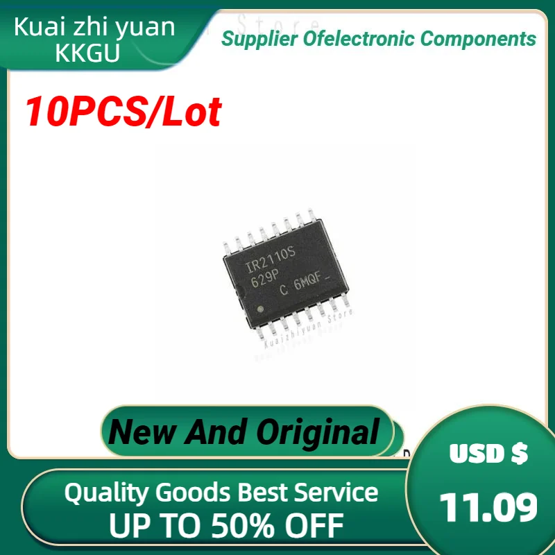 10PCS/Lot New and Original IR2110S IR2110STR IR2110STRPBF SOP-16 Door Driver Chip Electronic Components Quality Goods