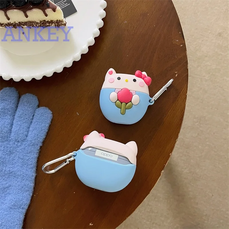 for Oppo Enco Air2 / Air 2i / Air 2 Pro / Buds2 / Free 2 / Free2i Case Protective Cute Cartoon Covers Bluetooth Earphone Shell