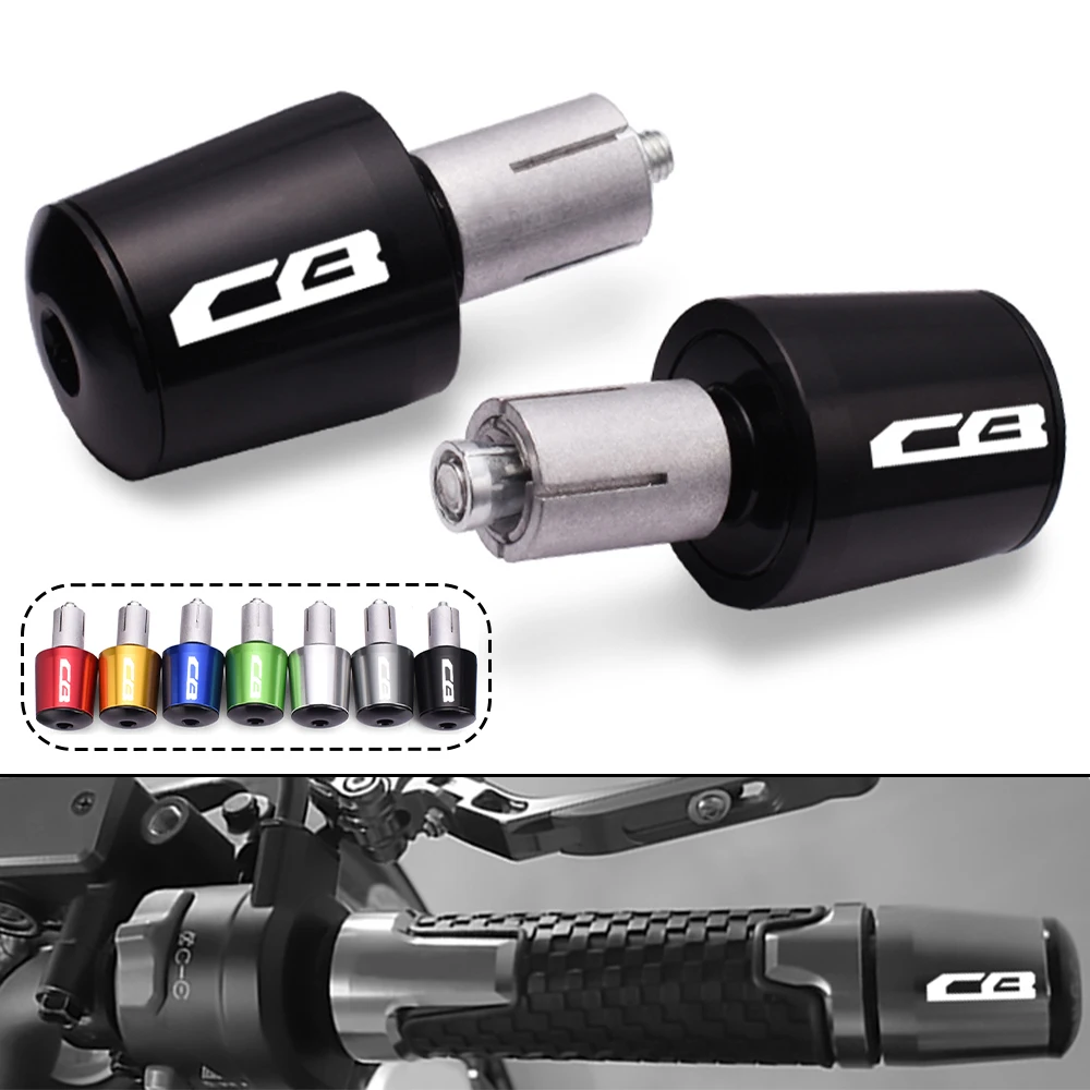 Para HONDA CB125F CB500 CB190r CB1300 CB1000 CB1000R CB500F CB300F CB599 CB600F empuñaduras de manillar de motocicleta tapones de tapa extremo de barra
