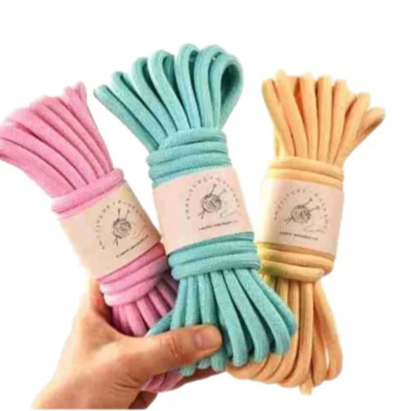 8mm 10 Meters Polyester Braid Cord Pet Leash Making Rope Thick Macrame Cord for Bag Making and DIY Handmade Accessory