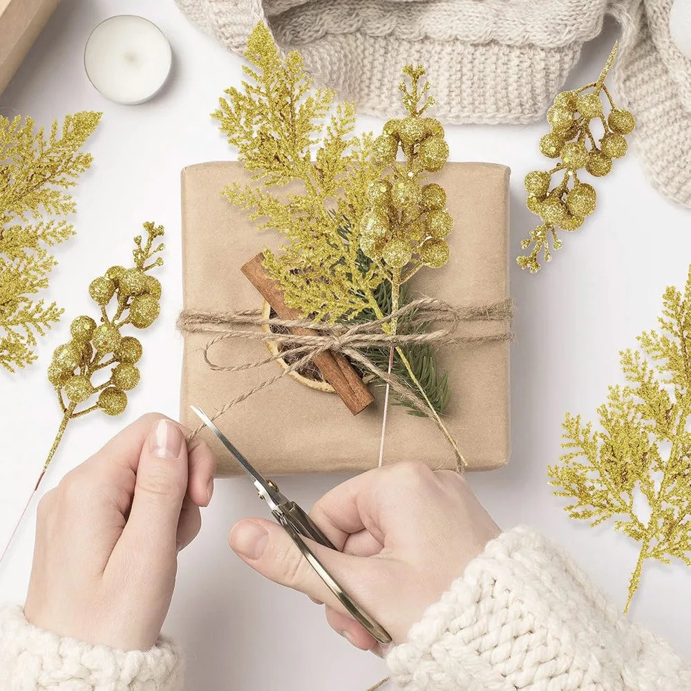 10 Stück künstlicher Beerenstrauß Weihnachtsdekoration Weihnachtsbaum Anhänger Ornament für Zuhause Raumdekoration Neujahr 2026 Geschenke Zubehör – Detail 11