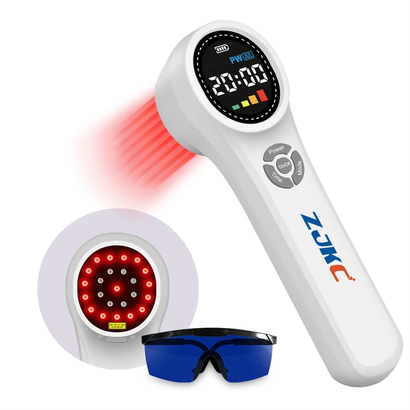 ZJKC Class 4 Pain Medic Laser 660nmx16+810nmx4+980nmx4 for Inflammation Wound Healing Veterinary Laser for Dogs Horses Cats