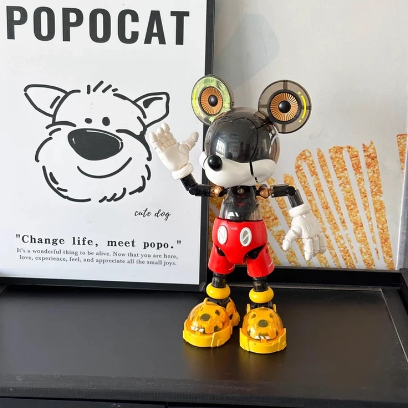 

Disney Cyber Mickey Armor Handmade Model Kit - Assembly Toy For Boys And Adults Trendy Art Ornament Collectible Action Figure