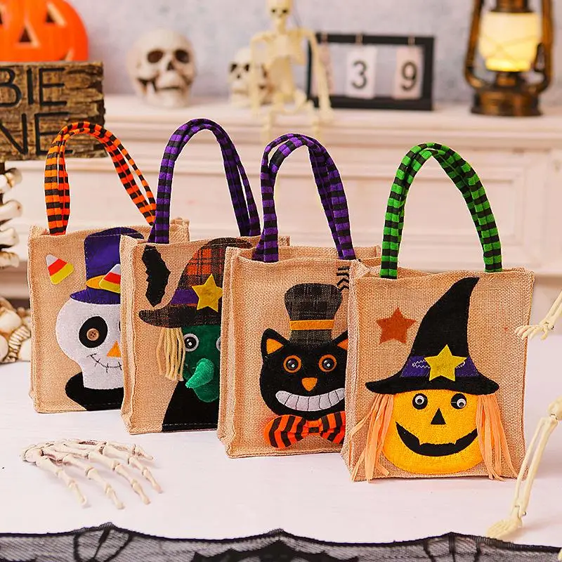

Halloween Treat Bags With Handles Party Favors Gift Bags Candy Supplies Decorations For Children School Events Classroom