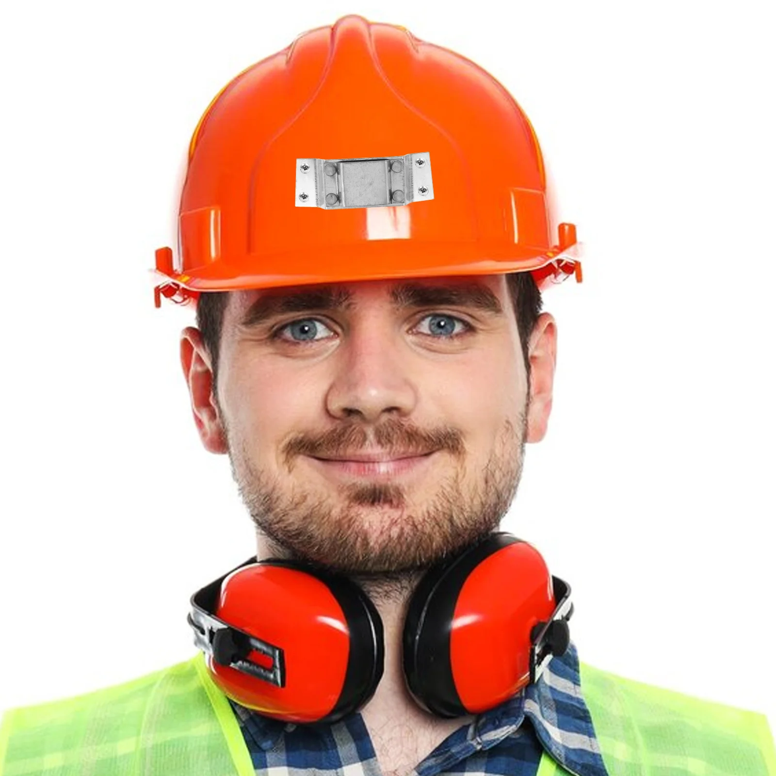 

2Pcs Headlamp Holder Hardhat Light Mount Base Aluminum Alloy Flashlight Holder for Work Stability