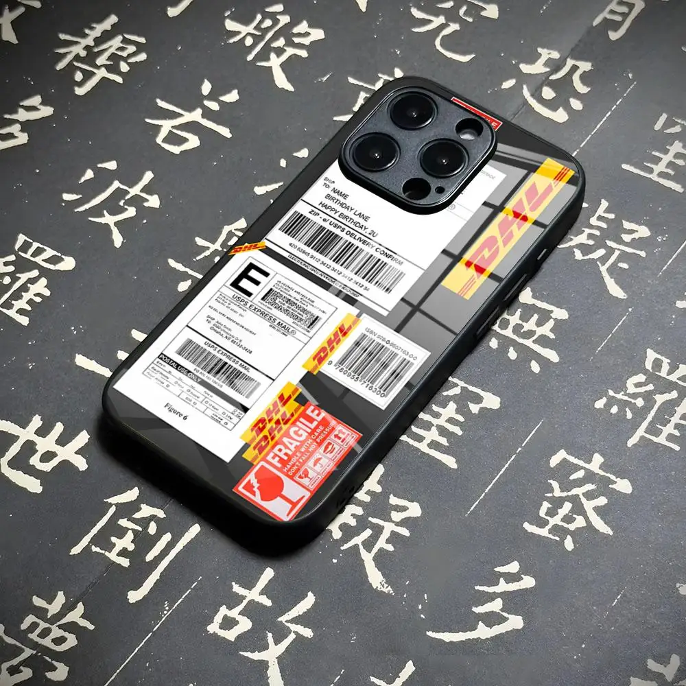 Экспресс-доставка DHL, чехол для телефона с волнами для Iphone 15 13 12 14 11 Pro Max Mini X Xr Xs 8 7 Puls 6, стеклянный Роскошный чехол 2024