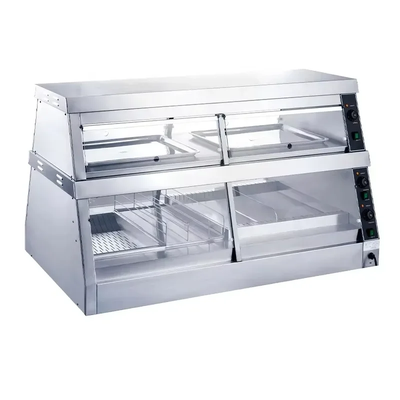 Multi Function Commercial Electric Insulated Display Cabinet Dry Heat Humidity Control for Optimal Food Freshness for Kitchen