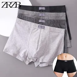 2/3/4/7 PCS Cuecas Cuecas dos homens Boxer Algodão Puro Masculino Confortável Respirável Homem Boxershorts Sexy Underwear Para Homens L-5XL