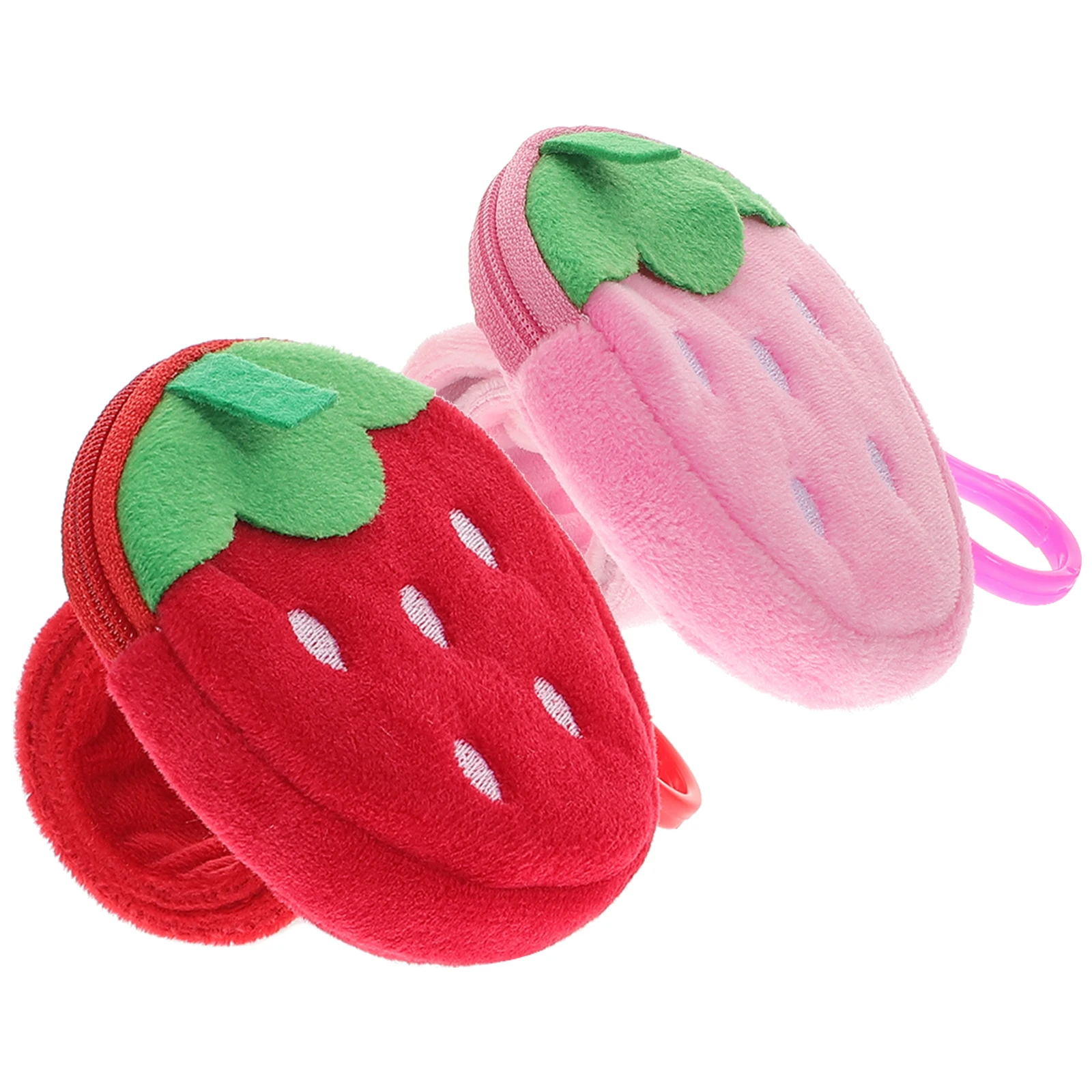 2 Stuks Aardbei Snap Armbanden Kinderen Slap Bands Feestartikelen Fruit Polsbandjes voor Kinderen Snap Armband Armbanden voor Kinderen