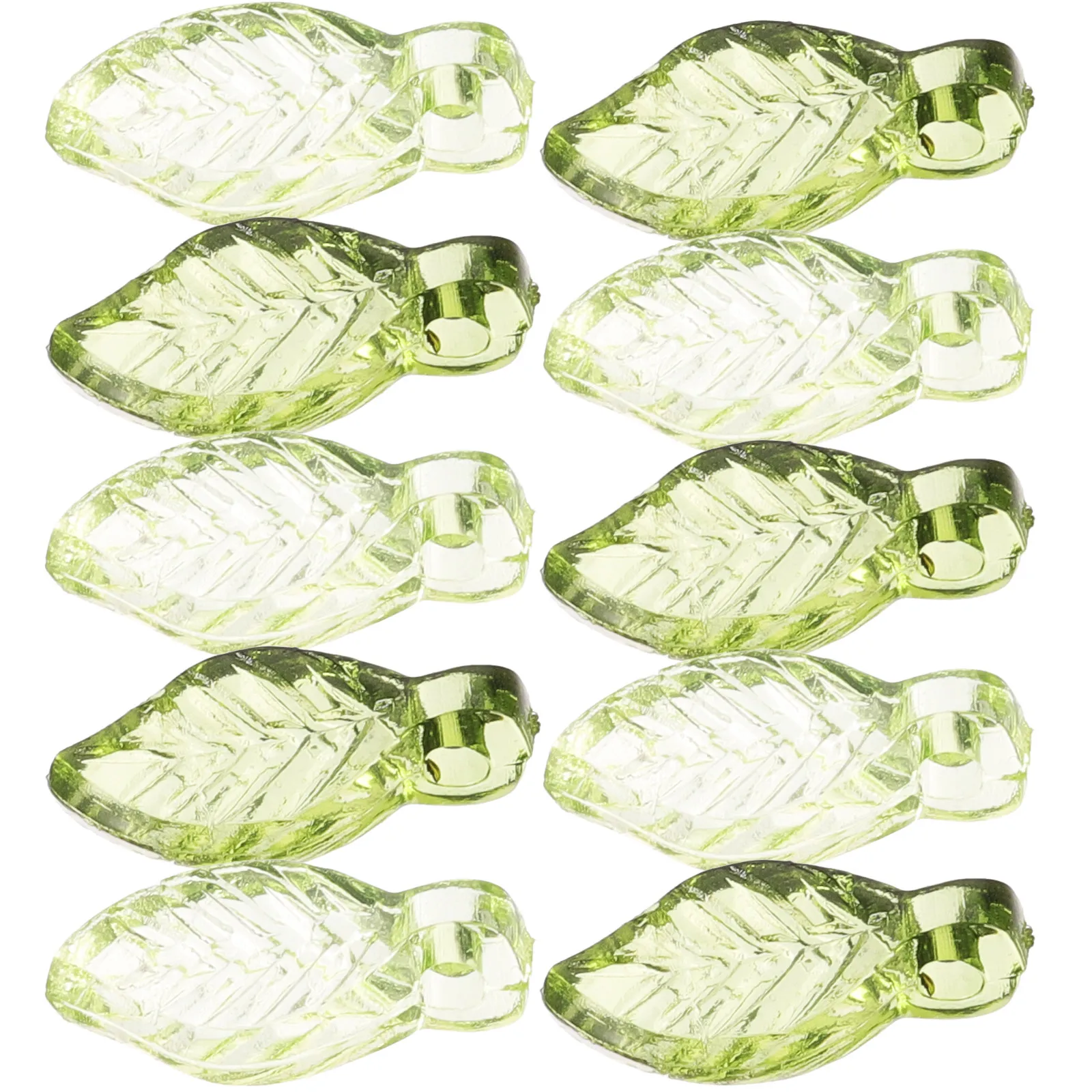 

100Pcs Leaf Charms Acrylic Pendants Leaves Dangle Jewelry Making Supplies DIY Bracelets Necklaces Earrings Crafts