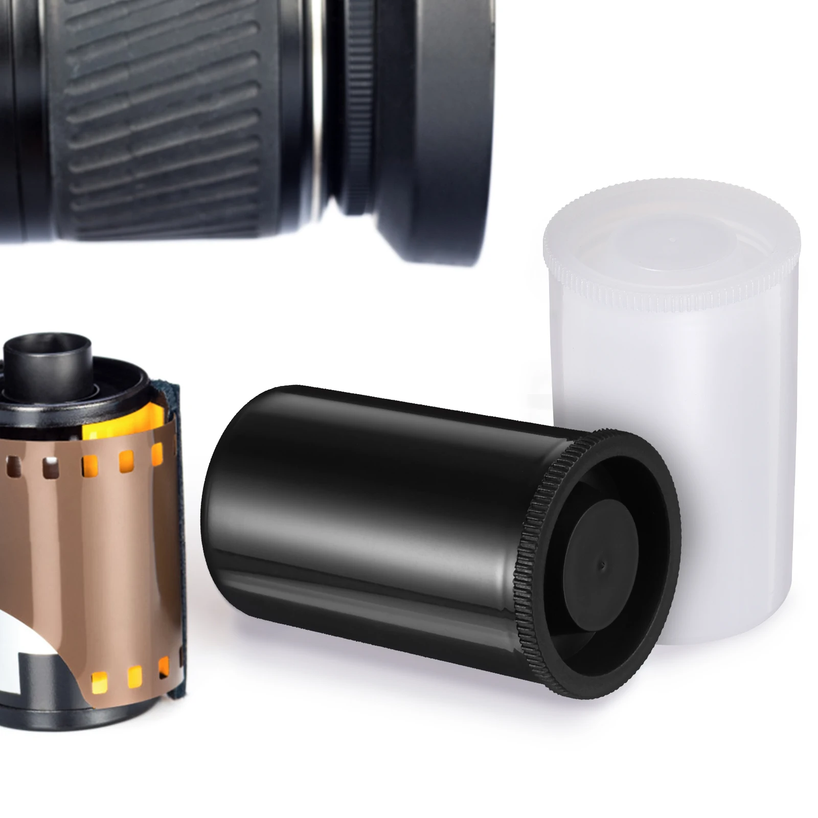 

20 Pcs Film Box Camera Canister Straight Canisters Display Container Pe Storage for