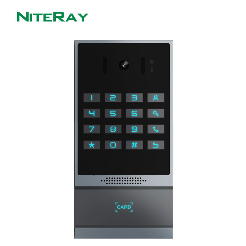 i64 2MP 2 SIP lines IP Door Phone Intercom Video Interphone Wired Doorbell Doorphone with Password, RFID/IC Cards, Remote DTMF