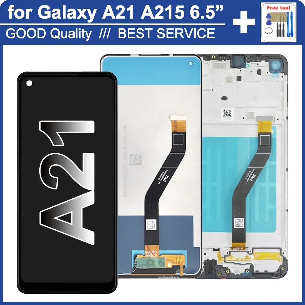 100% New Screen for Samsung Galaxy A21 LCD Display Touch Screen Panel Replacement for Samsung A21 A215F A215U LCD Display Screen