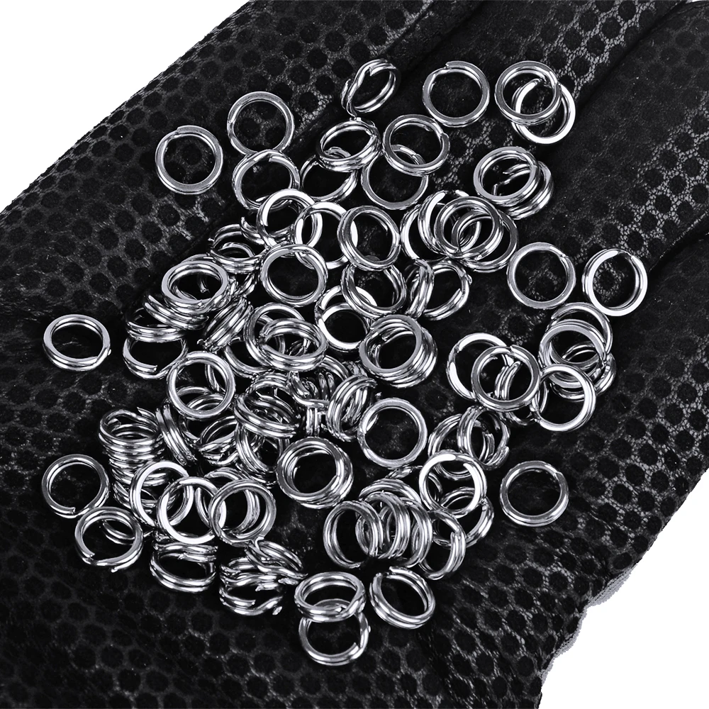 PROBEROS 200 Stück 0 # -12 # Edelstahl Angeln Split Ringe Glatte Link Salzwasser Süßwasser Angelgerät Zubehör Großhandel – Detail 9