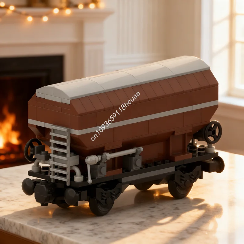 

360pcs MOC Hopper Wagon Remake Train Model Building Blocks Construction Assemble Toy DIY Creative Christmas Gifts Idea Education
