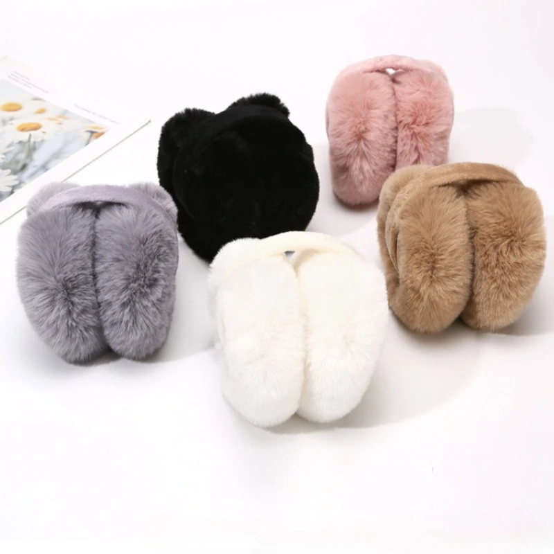 

Твердые мягкие плюшевые наушники, теплые зимние наушники для женщин и мужчин, модные уличные защитные наушники, наушники