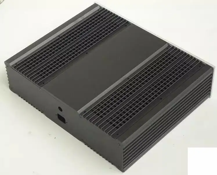 نك جميع الألومنيوم مكبر للصوت هيكل الصوت ، HiFi فئة علبة أمبير الطاقة ، DIY بها بنفسك صندوق ، FM300A الدائرة يمكن تركيبها ، BZ4412A