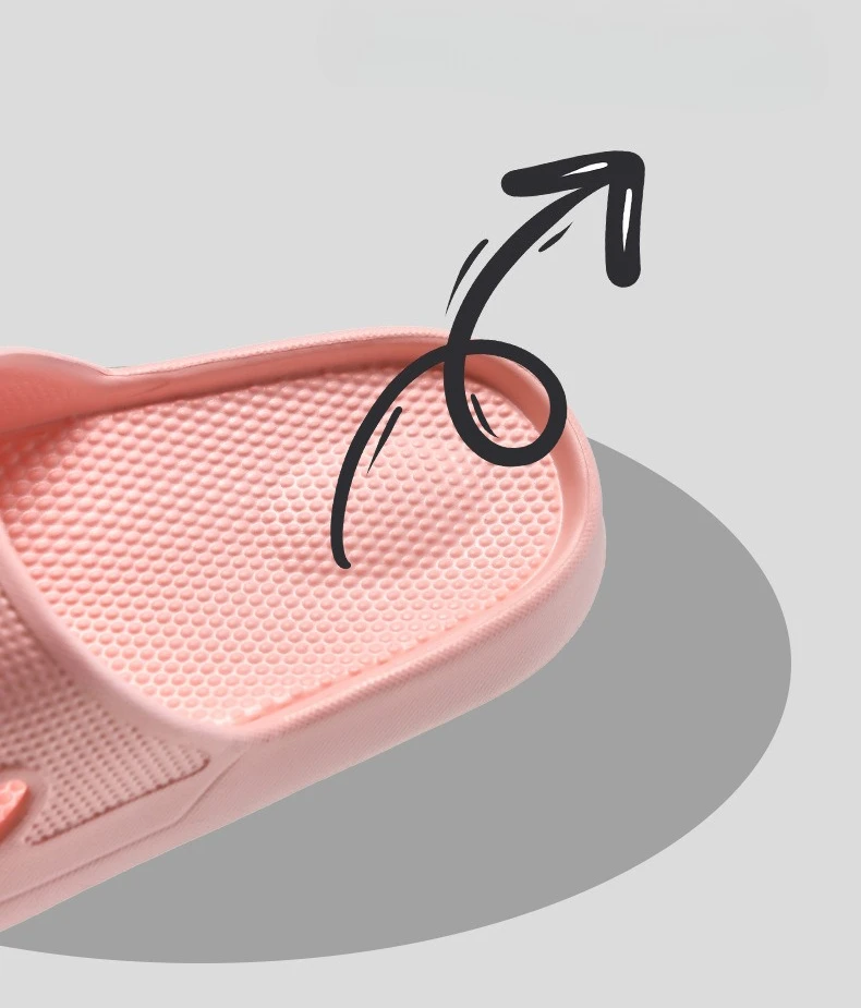 Dicke Plattform Wolke Hausschuhe EVA Weiche Sohle Kissen Rutschen Sommer Strand Flip-Flops Frauen Rutschfeste Badezimmer Hause Hausschuhe – Detail 8