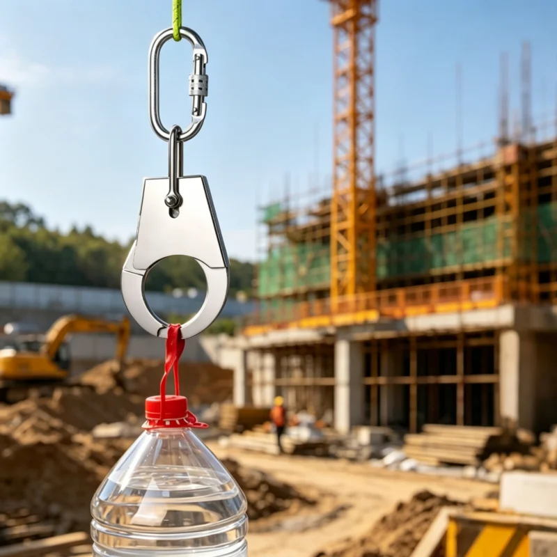 Stainless Steel Automatic Release Hook, Mechanical Gravity Crane Hook for Cargo Industrial Lifting, Hands Free Release