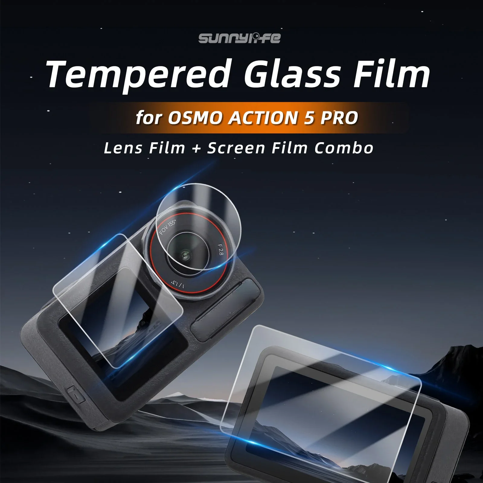 

For DJI Pocket 5PRO Lens Cover HD Tempered Glass Screen Protector Front Rear Film Cap For DJI Pocket 5PRO Accessories