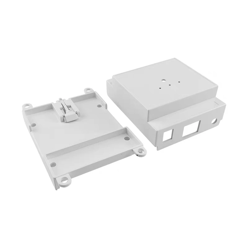

Din Rail Indoor Instrument Housing 88x72x41mm Electronics Enclosure Box RG45 to 485 Communication Protocol Network Card Shell