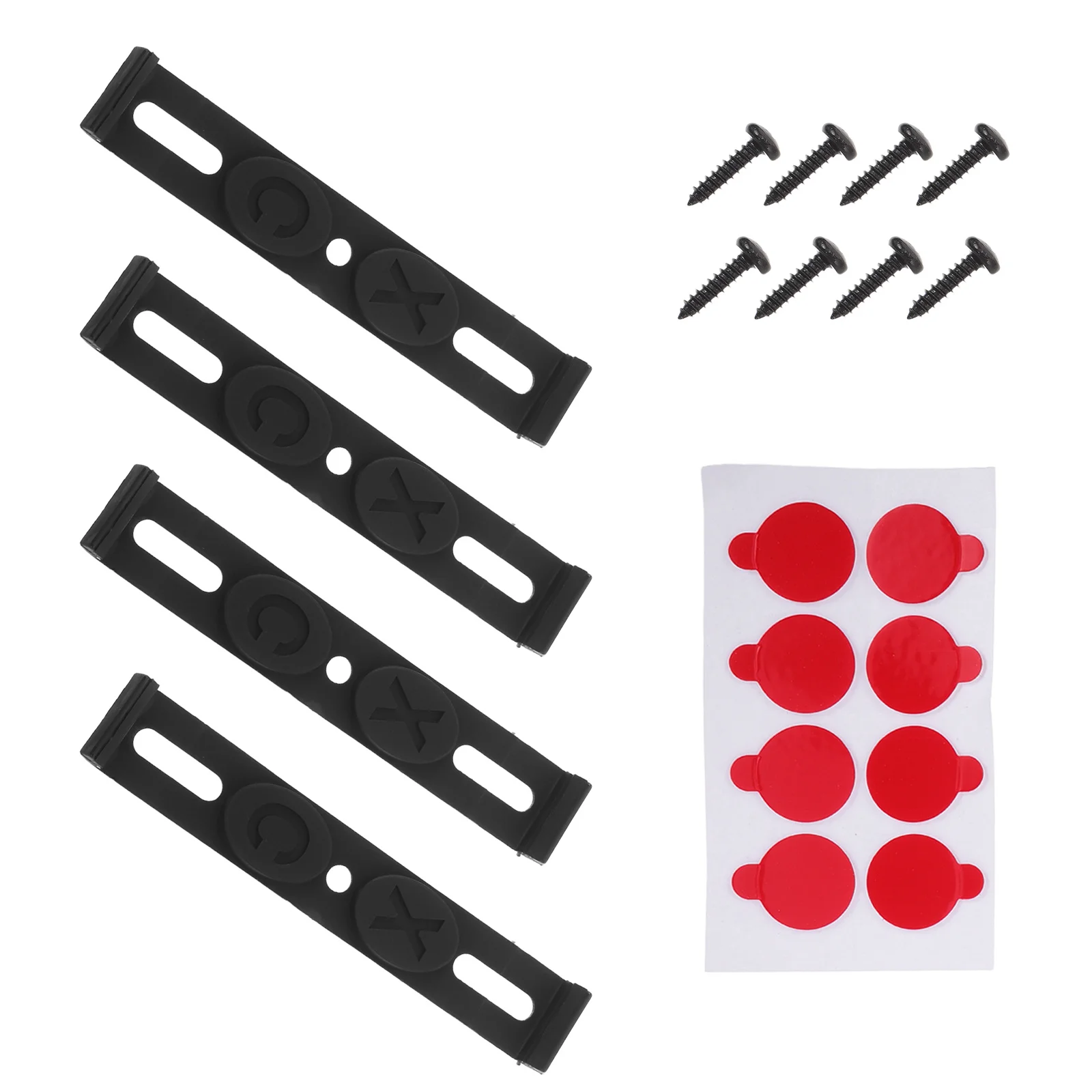 

4pcs Plastic License Plate Mounting Bracket Universal Car Plate Frame Clip With Screws, Weather Resistant Vehicle Tag Mounting