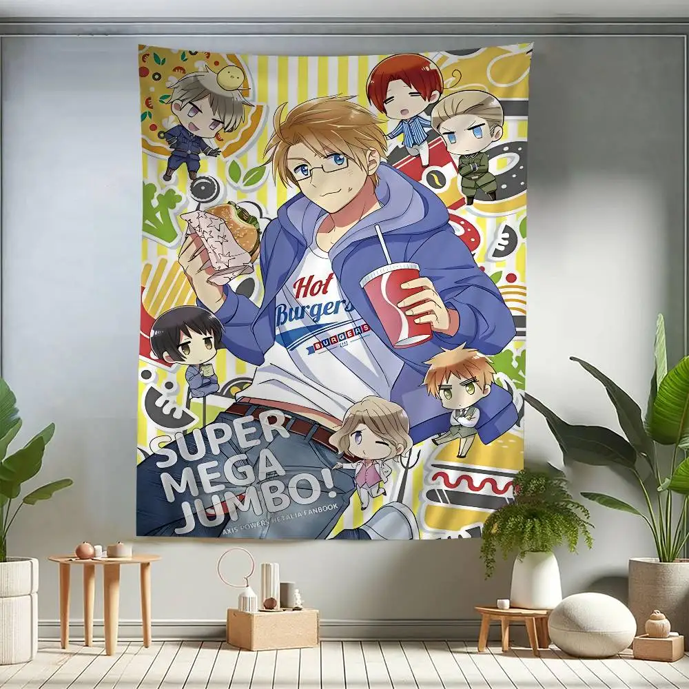 Anime Cartoon Hetalia Axis Cartoon Tapestry Wall Hanging Decoration Household Home Decor