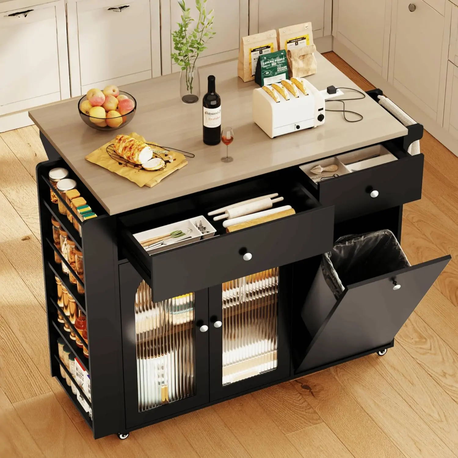 #3 Trending Kitchen Island Carts Right Now
