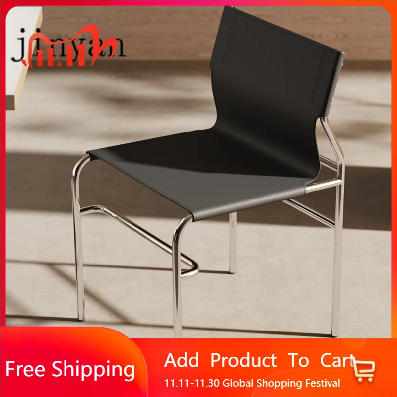 

Italian Minimalist Dining Chairs European Designer Modern Vintage Dining Chairs Trendy Lazy Sedie Sala Da Pranzo Furniture