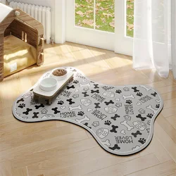 VIKAMA Pet Placemats Non-slip Absorbent Floor Mats for Cats Dogs Cats With Eating Mats Special Leak-proof Food Cat Mats