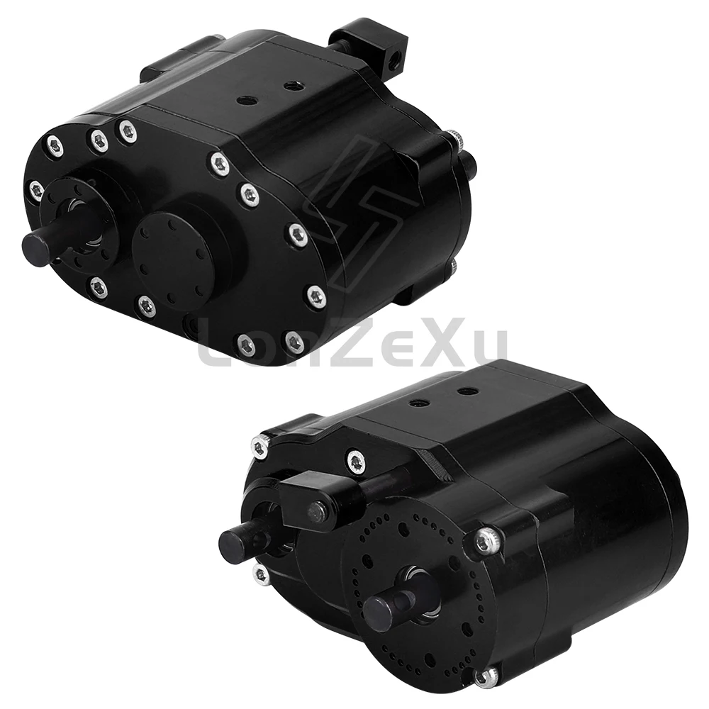 2 snelheden Tussenbak Versnellingsbak Transmissie Box 46x53x32mm voor Axiale SCX10 RC 4WD D90 1/10 RC Crawler Auto Upgrade Onderdelen