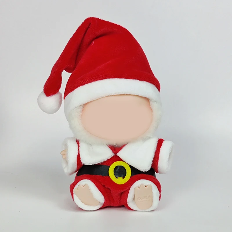 

Christmas Cloth Outfit for Labubu - Santa Hat & Costume Set, Festive Doll Clothes with Plush Fabric,Ideal for Holiday Decoration