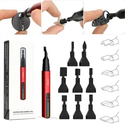 Electric Sander Grinding Pen for Model Mini Reciprocating Polishing Sanding Machine with Three Speed Adjustments USB Charging