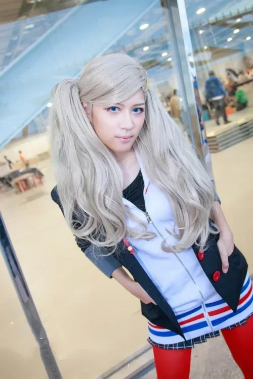 New Ann Takamaki Cosplay Persona 5 Cosplay Anne Costume Full Set Uniform Jacket Shirt Skirt Stockings Vest Party Halloween