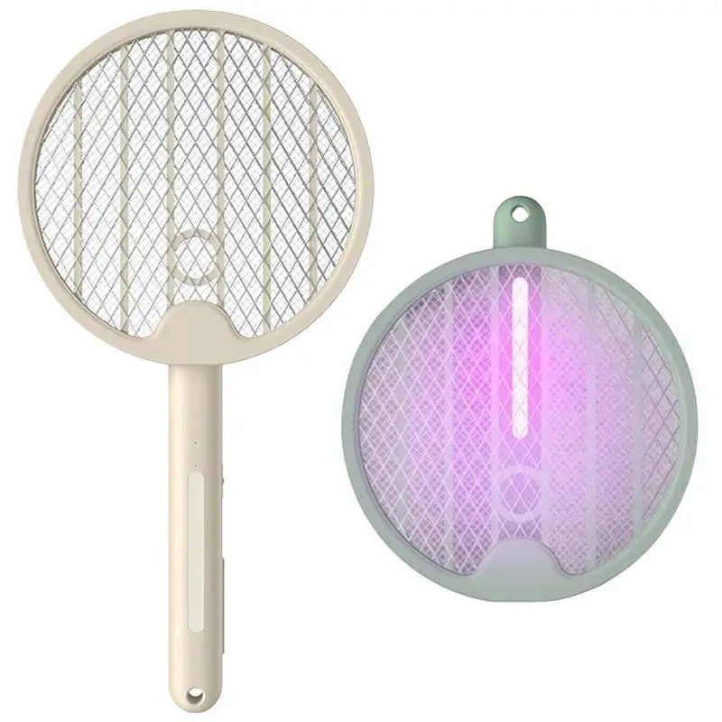 

Electric Bugg Zapper Racket USB Rechargeable Electric Flyswatter USB Foldable Electric Mosquitoes Swatter Electric Racket For Fl