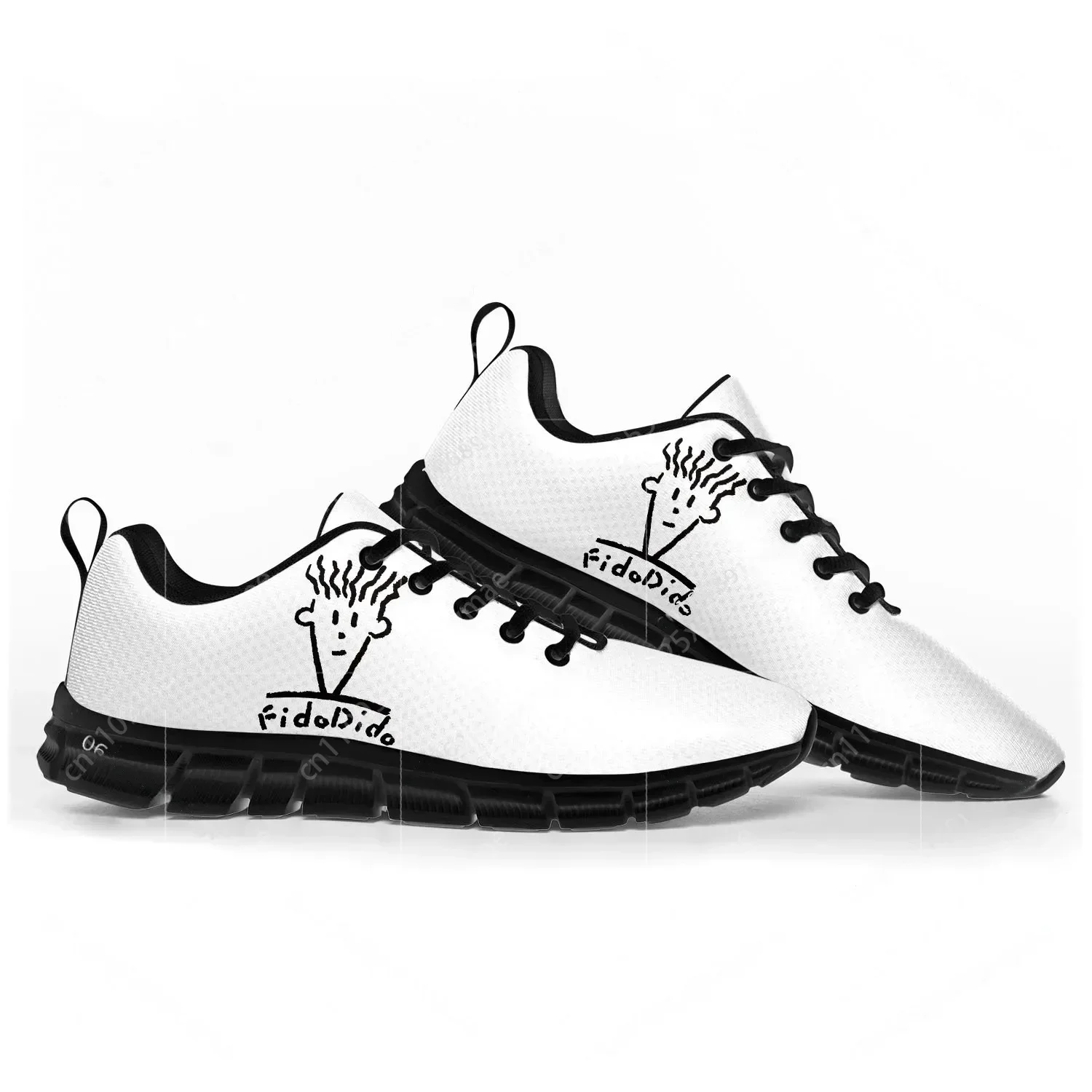 Fido Dido Sports Shoes Mens Womens   Customized Sneakers Casual Tailor-Made Shoe High Quality Couple Black