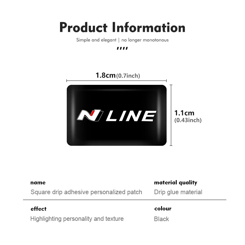 10/20/30pcs Car Lnternal Waterproof Stickers Auto Logo Creative For Hyundai N LINE i30 i20 Sonata Accent Tucson Elantra Azera