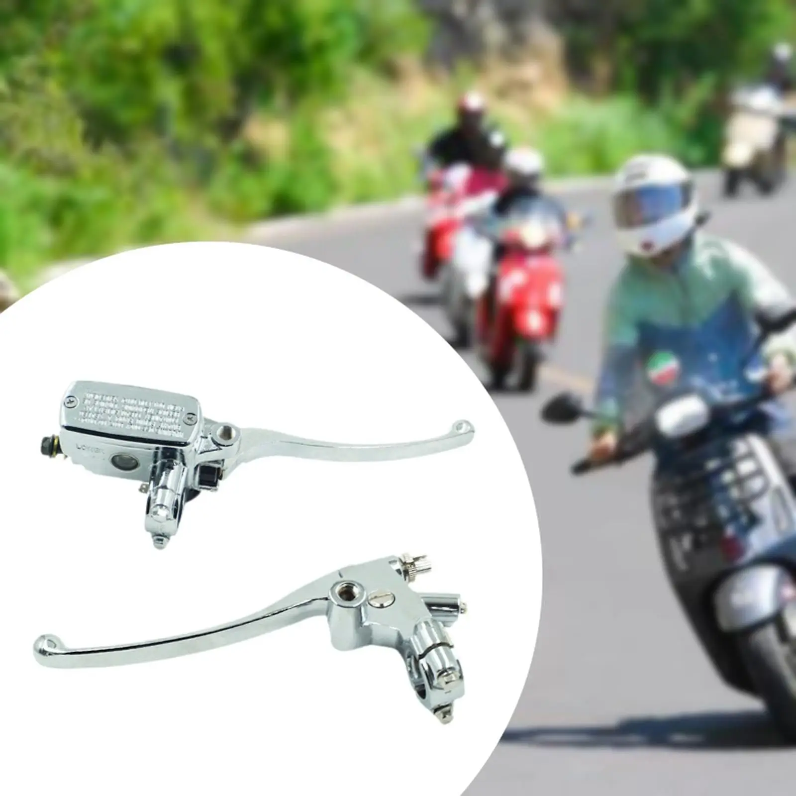 

Hydraulic Brake Handlebar 22mm Motorcycle Clutch Lever Assembly Aluminum Alloy Left Right Motorbike Accessory for Braking System