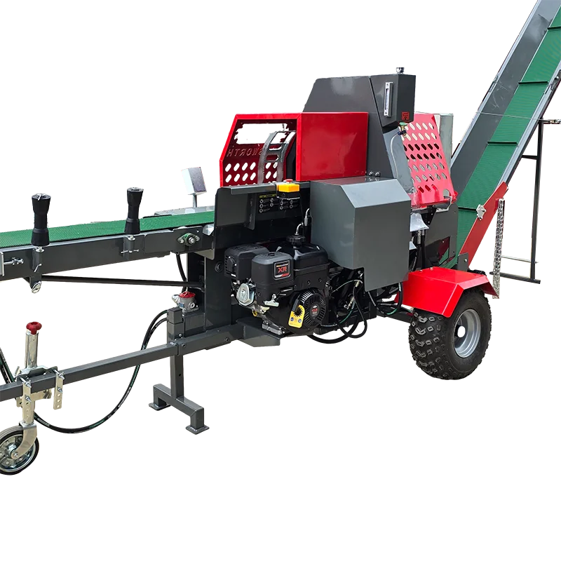 Customized 20 Ton Log Splitter Firewood Processor Engine Wood Splitting Machines