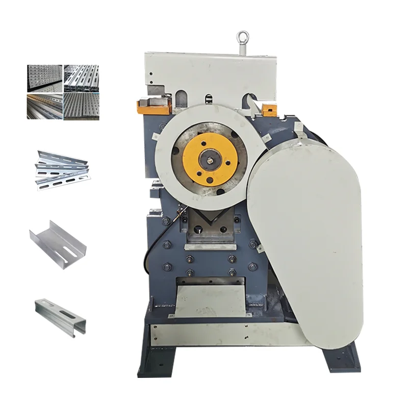 آلة عمل الحديد الهيدروليكي سهلة التشغيل QA-8-10-12 زاوية عامل الحديد الميكانيكي آلة التثقيب والقص المدمجة