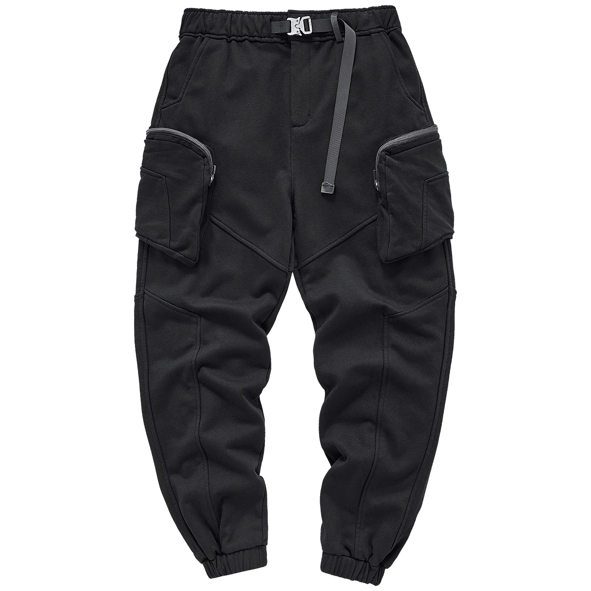 

VIP Men's Casual Knitted Work Pants Multiple kets Sports Loose Fit Sweatpants Trendy Brand Cotton Polyester Blend