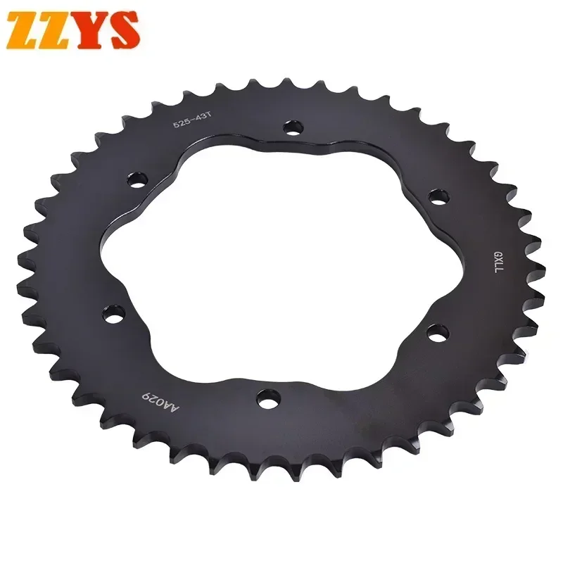 525 43T Tooth Motorcycle Rear Sprocket Gear Star Wheel Cam Pinion Freewheel For Ducati Road 1200 Monster 25th Anniversario 2019