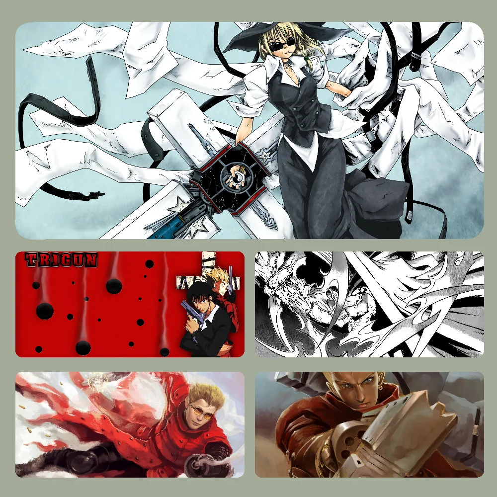 

T-Trigun Mousepad Large Computer Gaming Accessories MousePads Desk Mats Anti-slip Laptop Soft Mouse Pad